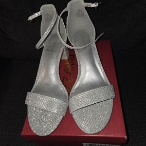 Elegant Silver Women's Heels
